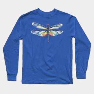 Blue Dragon Fly Tattoo Long Sleeve T-Shirt